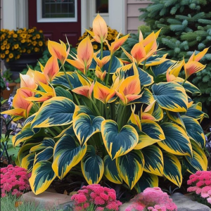 Хоста Флейм Данс купить по цене от 650р. в интернет-магазине «Посадика» с доставкой почтой в в Большой Каменье и по всей России – [изображение №1].